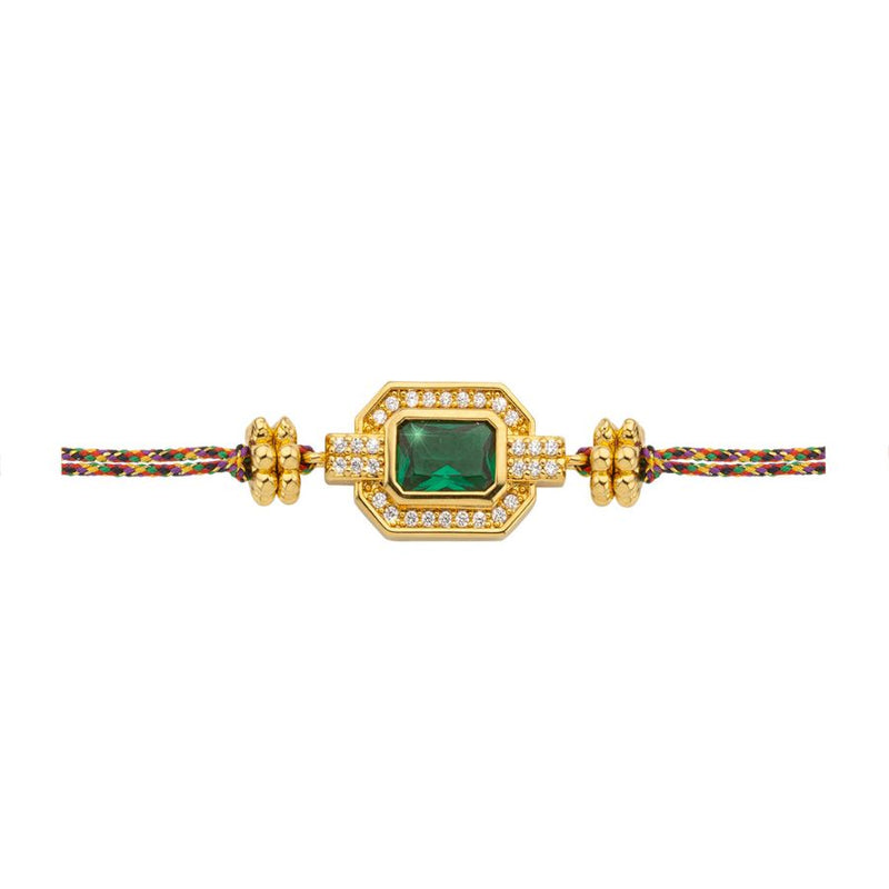 Bracelet MYA BAY Green Shiny Art Deco BR-362.G