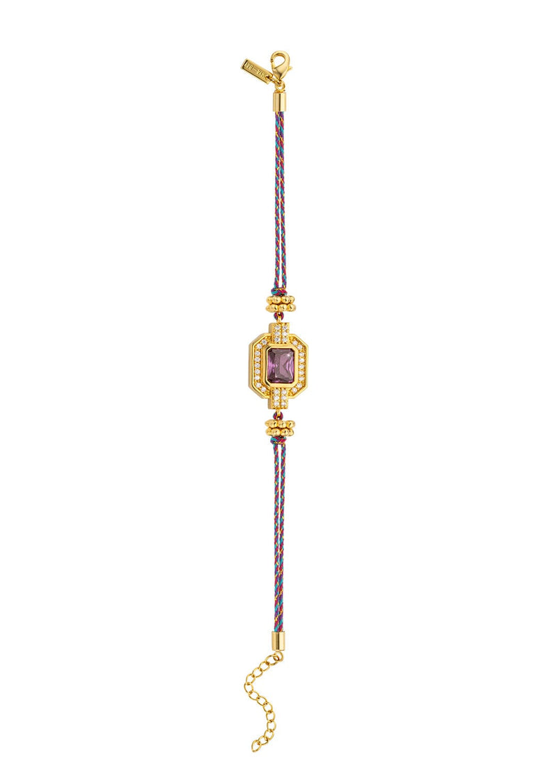 Bracelet MYA BAY Amethyste Shiny Art Deco BR-363.G