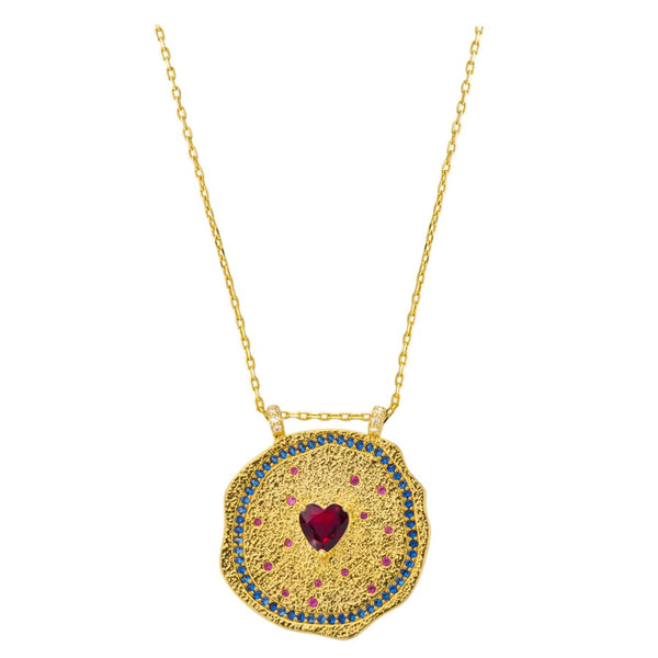 Collier MYA BAY Ruby Heart Medaille CO-309.G