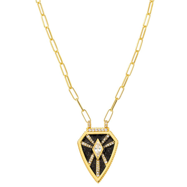 Collier MYA BAY Black Shiny Warrior CO-324.G