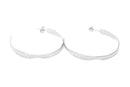 Boucles d'oreilles MYA BAY Grandes Créoles, texture python  BOC-01 S - PRECIOVS