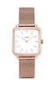 Montre CLUSE La Tétragone Rose Gold Mesh/White CL60003 - PRECIOVS