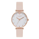 Montre Olivia Burton Queen Bee T-Bar Nude Peach & Rose Gold OB16AM95 - PRECIOVS