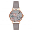 Montre Olivia Burton Midi Signature Floral London Grey & Rose Gold OB16EG67 - PRECIOVS