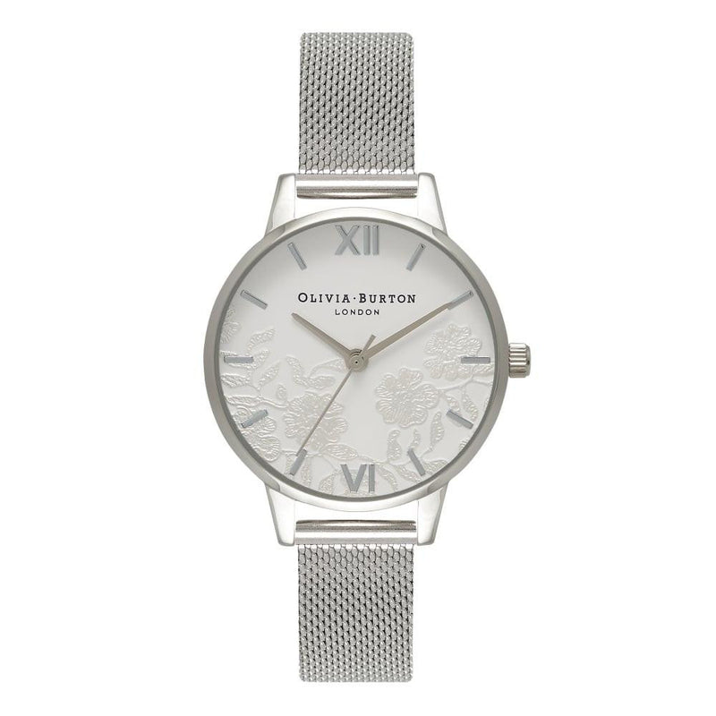 Montre Olivia Burton Lace Detail Silver Mesh OB16MV54 - PRECIOVS