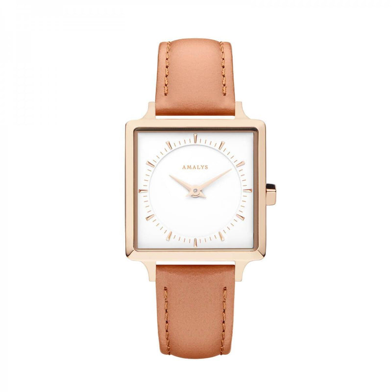 Montre Amalys Scarlet Rose Gold/White Peach - PRECIOVS