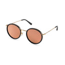 Lunettes de Soleil Kapten & Son Amsterdam Matt Black Peach Mirrored - PRECIOVS